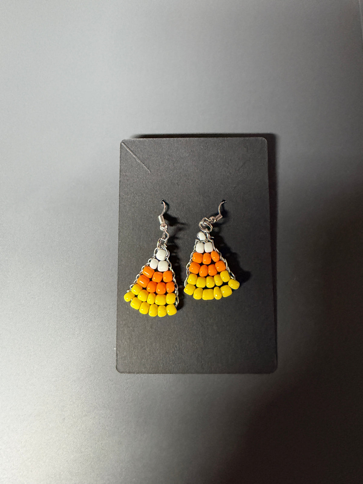 Candy corn earrings