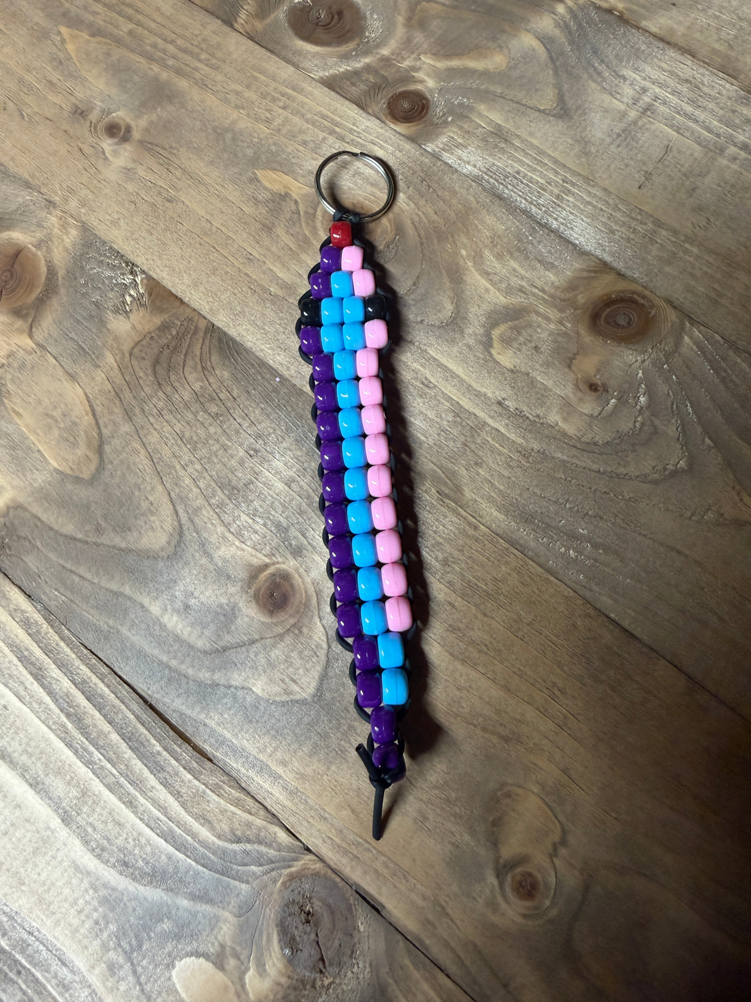 Pink, Blue, & Purple Snake Keychain