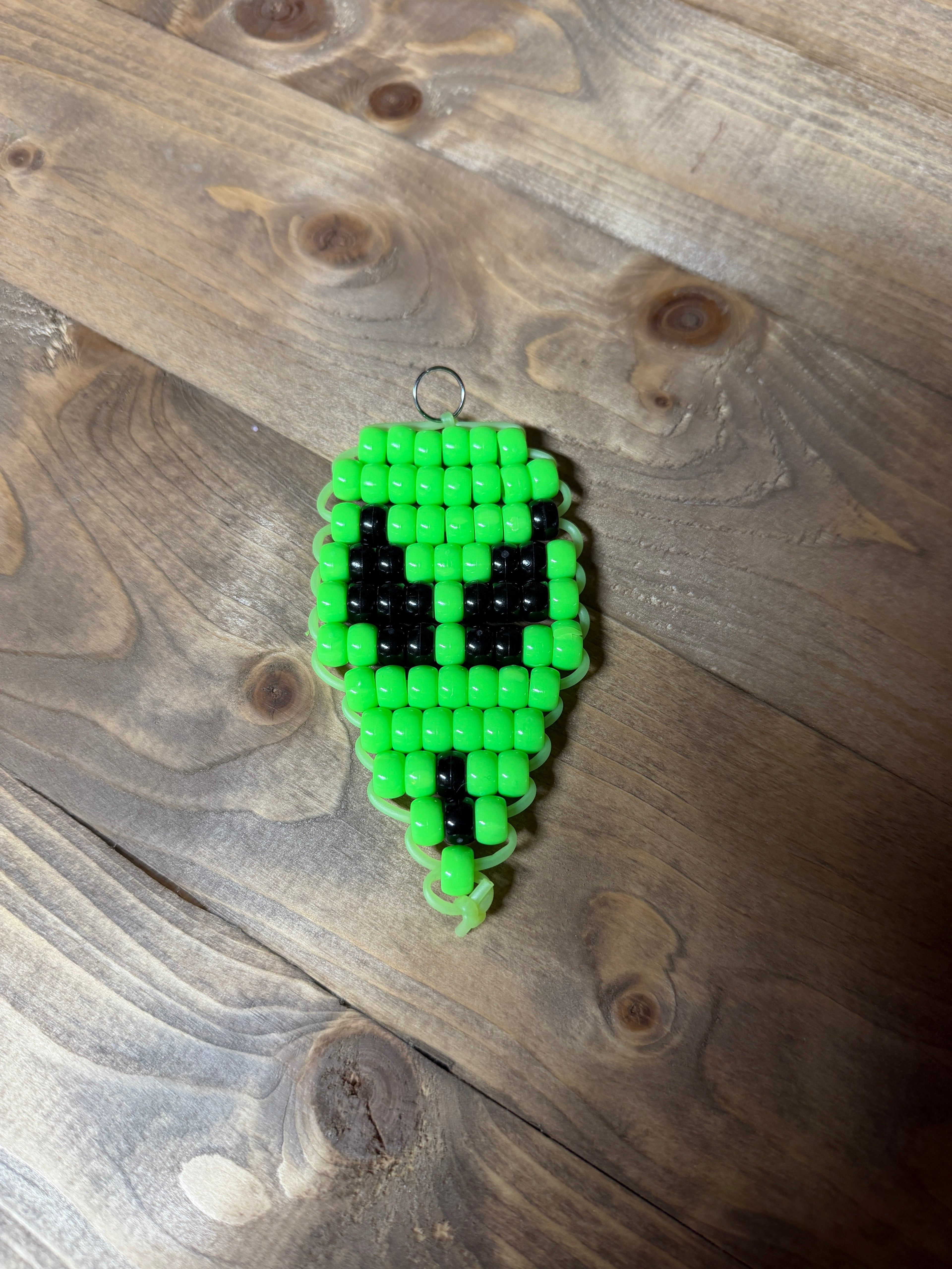 Lime Green Alien Keychain