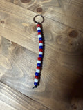 Red, White, and Blue Keychain