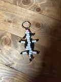 Small Black & White Cow Keychain